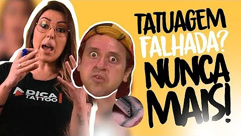 É normal a tatuagem fica falhada?