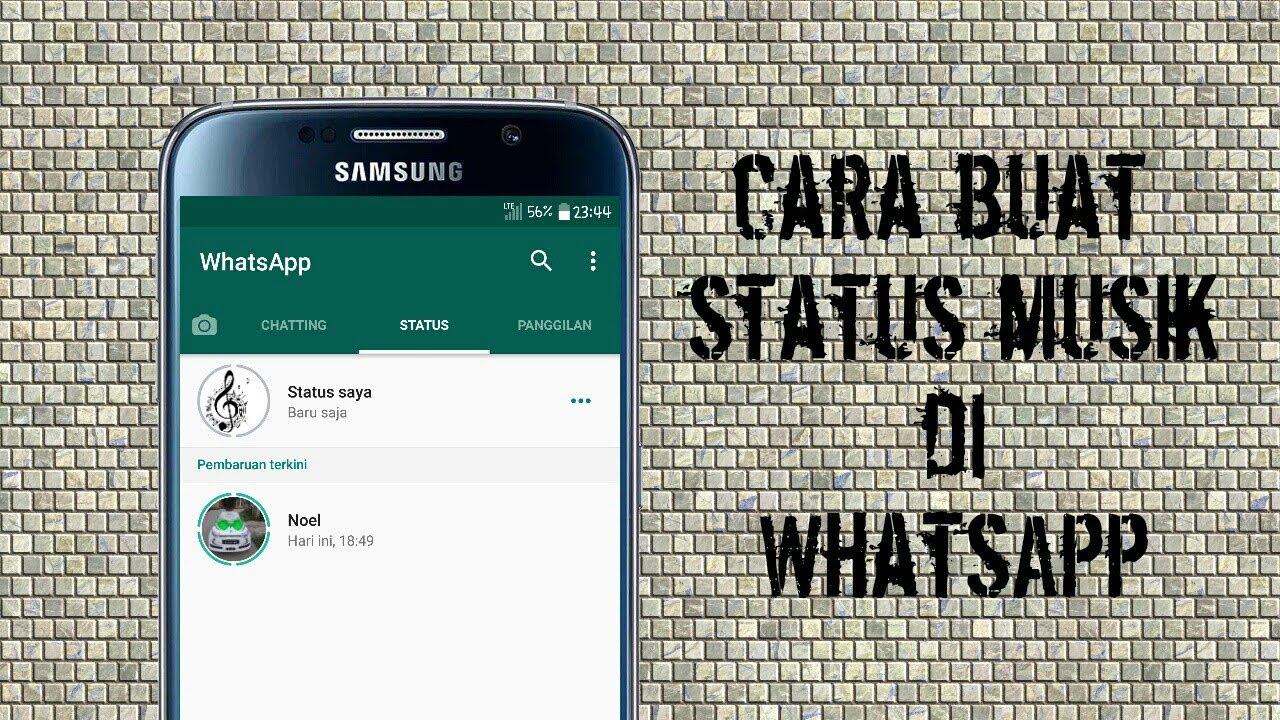 Cara Buat Status Music Lagu Di Whatsapp YouTube