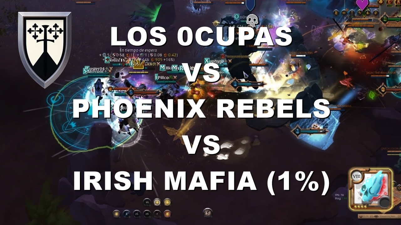 LOS 0CUPAS VS PHOENIX REBELS VS IRISH MAFIA (1%) | POV Perma Caller | Albion Online ZVZ