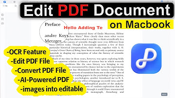 How to Edit PDF Document on Macbook | True, Scanned PDF, 2 Ways Including Free