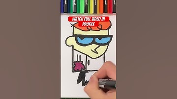 Drawing Dexter from the cartoon “Dexter’s Laboratory” #shorts