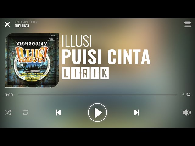 Illusi - Puisi Cinta [Lirik] class=