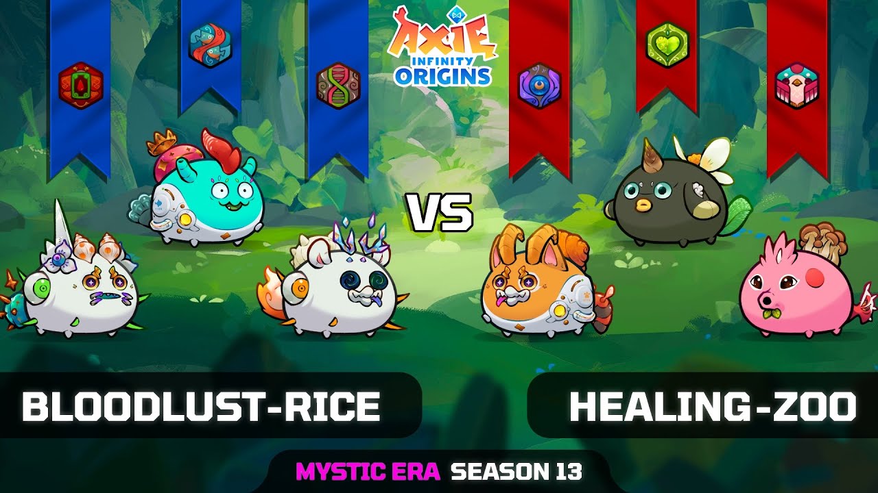 BLOODLUST-RICE vs HEALING-ZOO | SEASON 13 | AXIE INFINITY ORIGINS