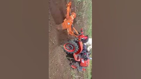 Kubota A211N with Reverse Forward Rotavator in Sugarcane Field