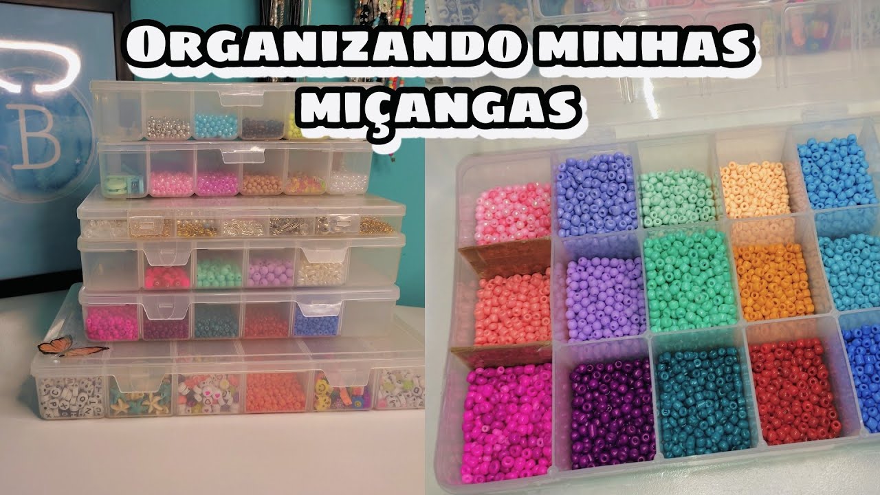 ORGANIZANDO MINHAS MIÇANGAS | SEPARANDO POR CORES EM DEGRADÊ.💖