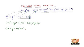 How to factorise using the identity 