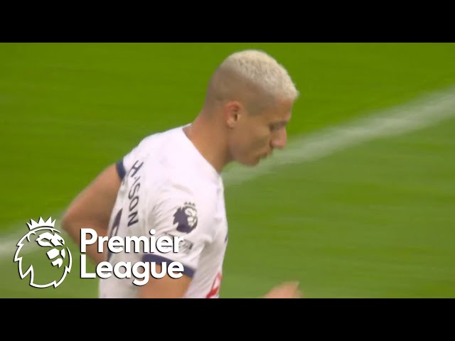 Richarlison gets a goal back for Tottenham in match v. Liverpool | Premier League | NBC Sports