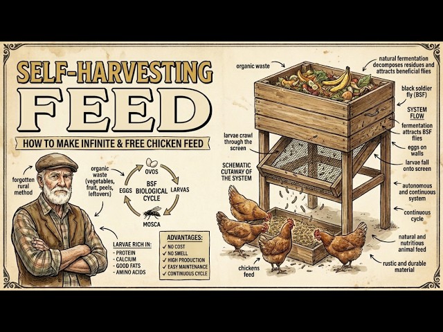 Natural Chicken Feed Production Using Black Soldier Fly Larvae