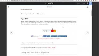 Daniel Liang C++ Section 19.3 Bubble Sort