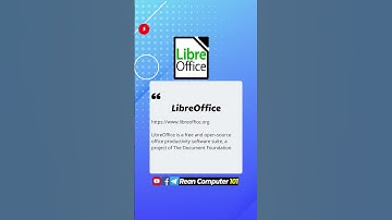 កម្មវិធី Libre Office ជាអ្វី?