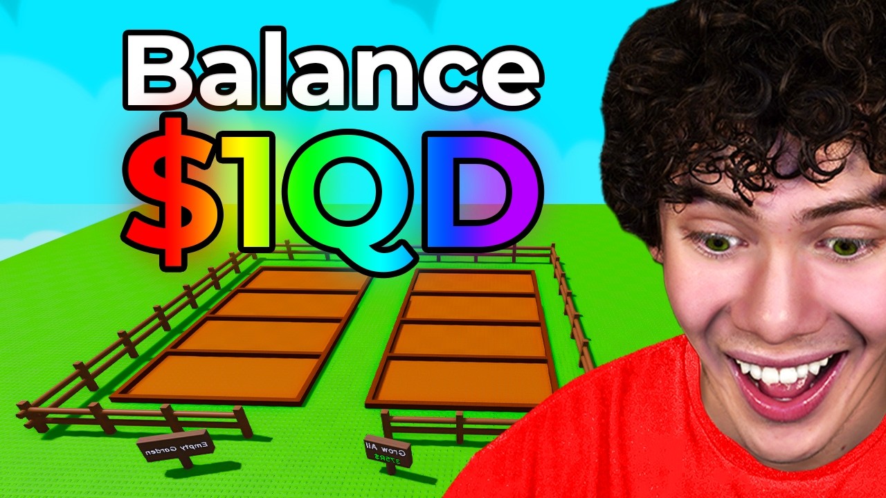 Starting Over With $1 QUADRILLION in Grow a Garden!
