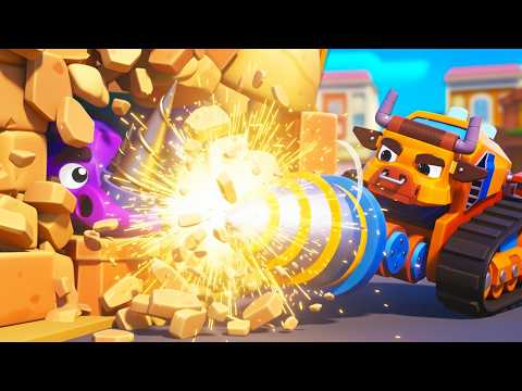 A big EARTHQUAKE shakes Animal Truck City! Help is coming! | Construction Trucks for Kids