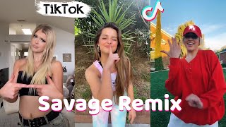 Savage remix tiktok dance challenge compilation