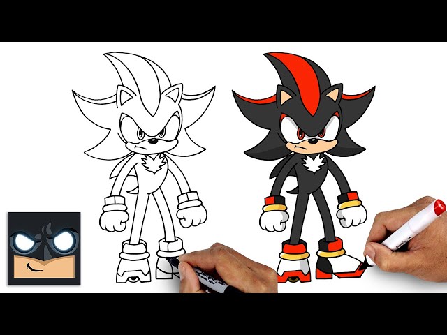How To Draw Shadow the Hedgehog | YouTube Studio Art Tutorial - Videos