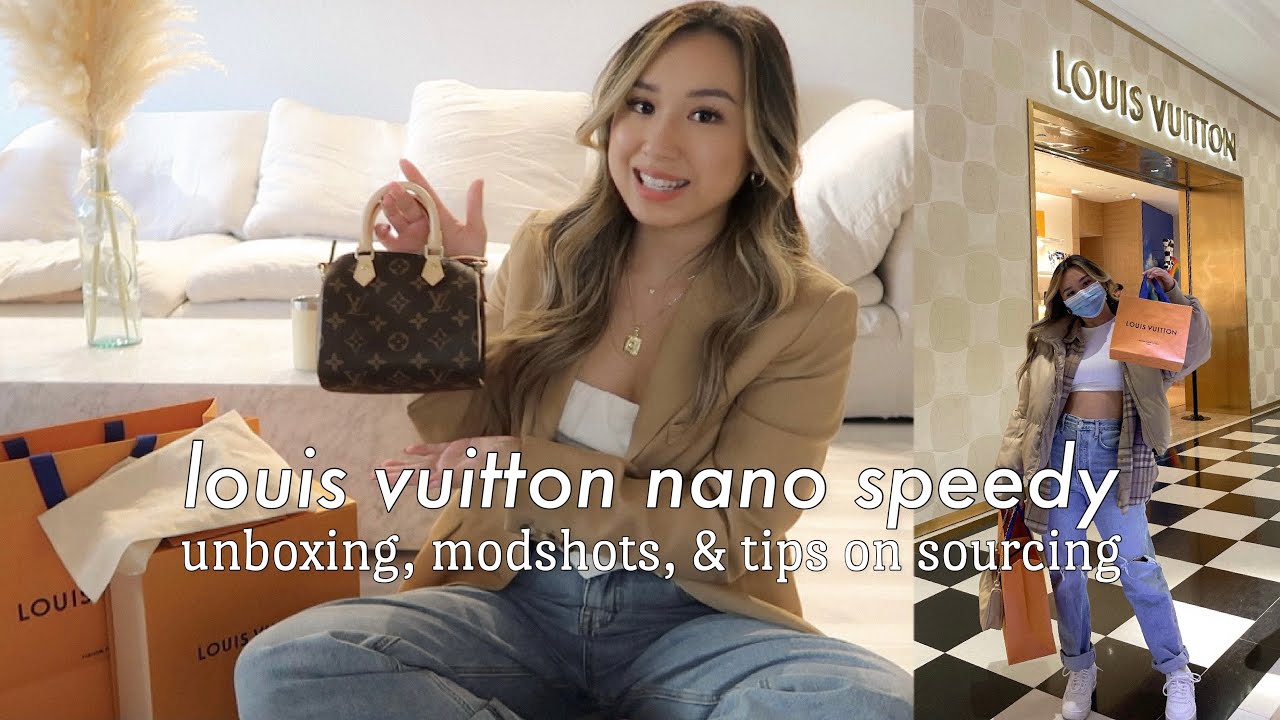Louis Vuitton Nano Speedy 🤎 Unboxing, Modshots, & Tips on
