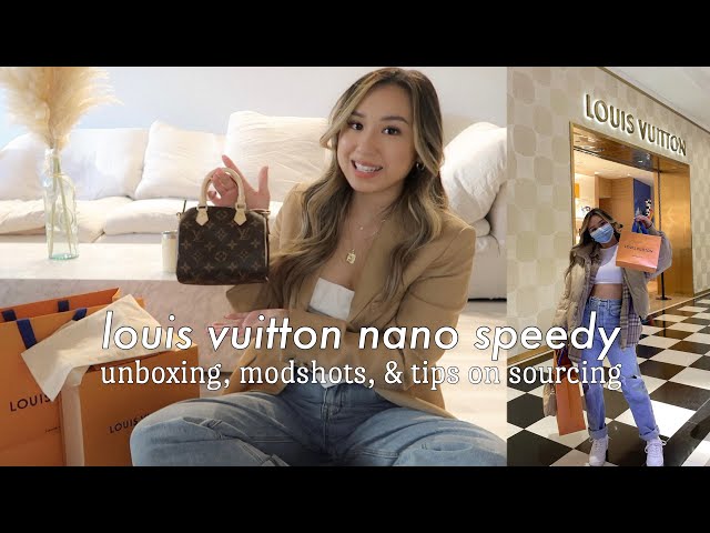 The Purse Affair - How cute are these nano bags? Featured here is the  hottest Louis Vuitton Speedy Nano (left) and Nano Noe (right)