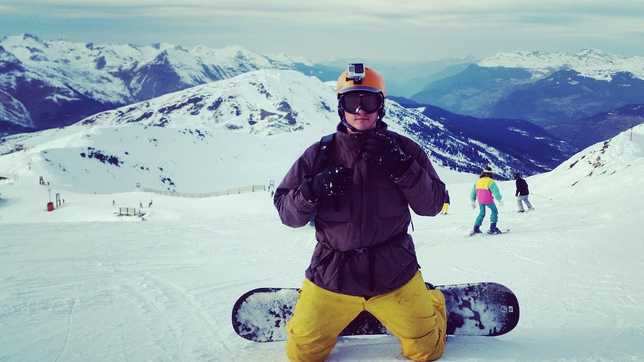 Snowboarding in Three Valleys 2017 GoPro