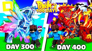 400 Ngày Minecraft SIÊU TỐI THƯỢNG Pixelmon Thu Phục CUỒNG CHIẾN VƯƠNG GROUDON !!