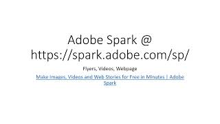 Basics of Adobe Spark Session