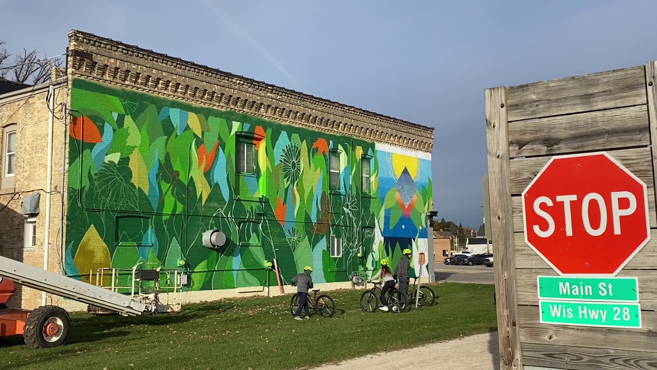 Kettle Moraine mural in Village of Kewaskum YouTube