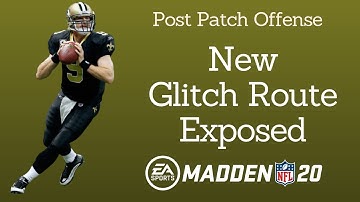 Best New Glitch Route (Post Patch with Try this Play) Madden 20 Offense tip