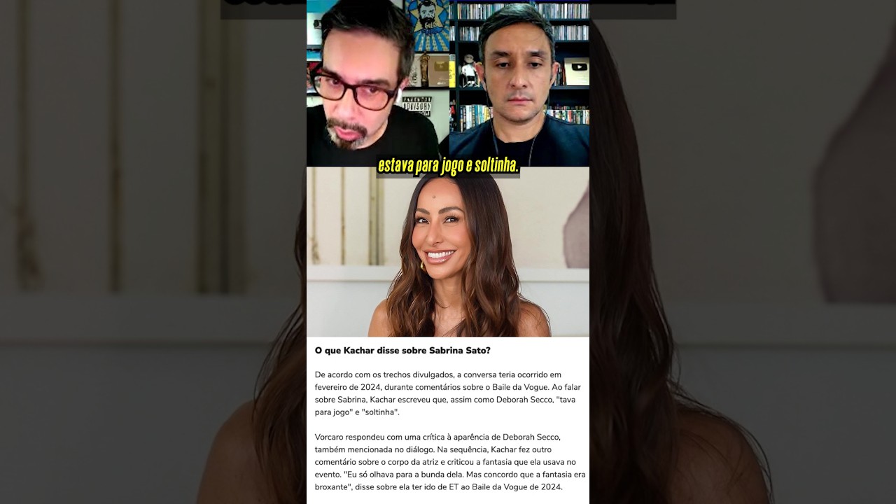 VORCARO E EX- GLOBO CRITICAVAM APARÊNCIA DE SABRINA SATO #shorts