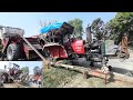 combine par tractor kaise chadhaye ||कंबाइन पर ट्रैक्टर चढ़ाये