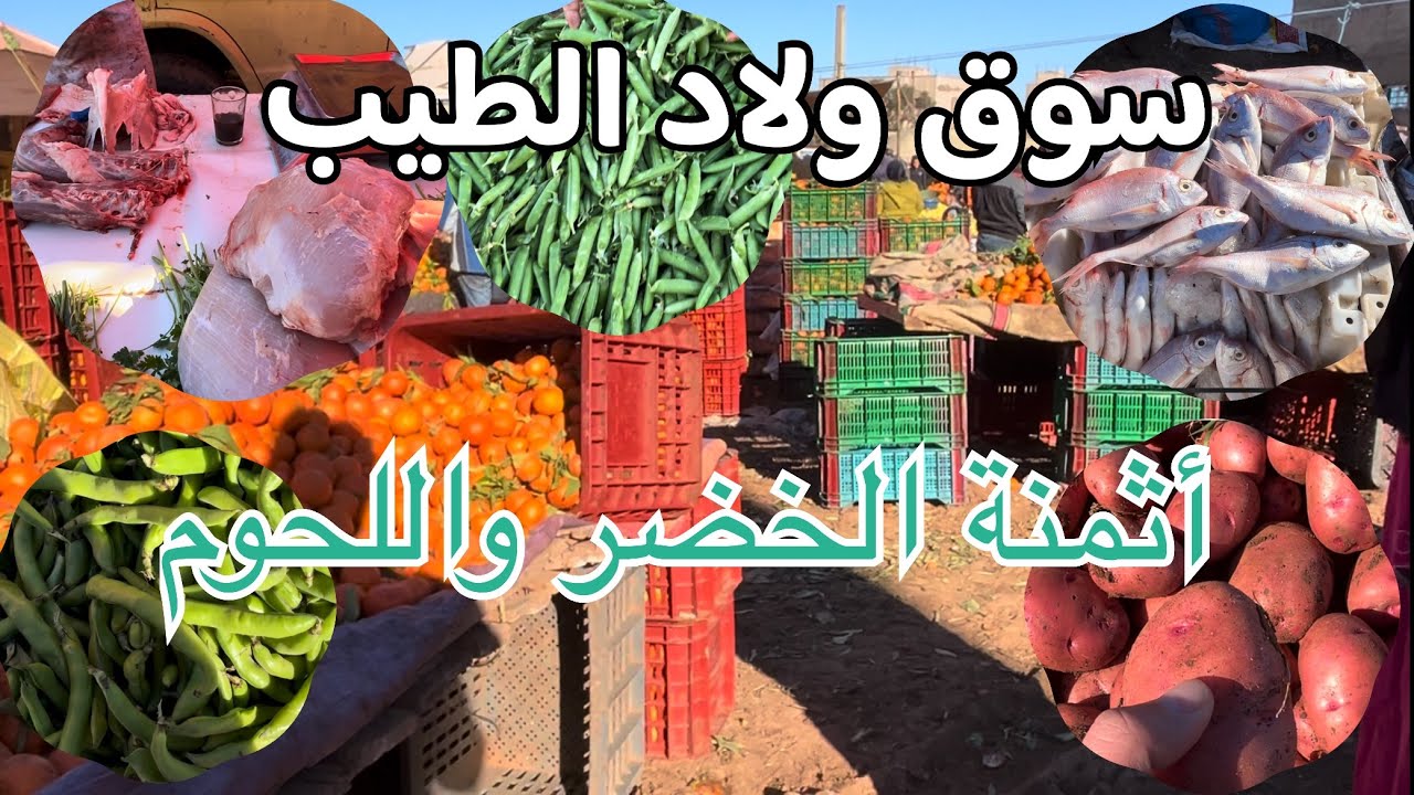 جولة داخل سوق ولاد الطيب نواحي مدينة فاس |أثمنة الخضر 🫛🫑واللحوم 14-1-2025