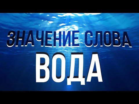 Чем ВОДА является на самом деле. Как появилось слово ВОДА. От какого слова произошло слово ТОВАРИЩ.