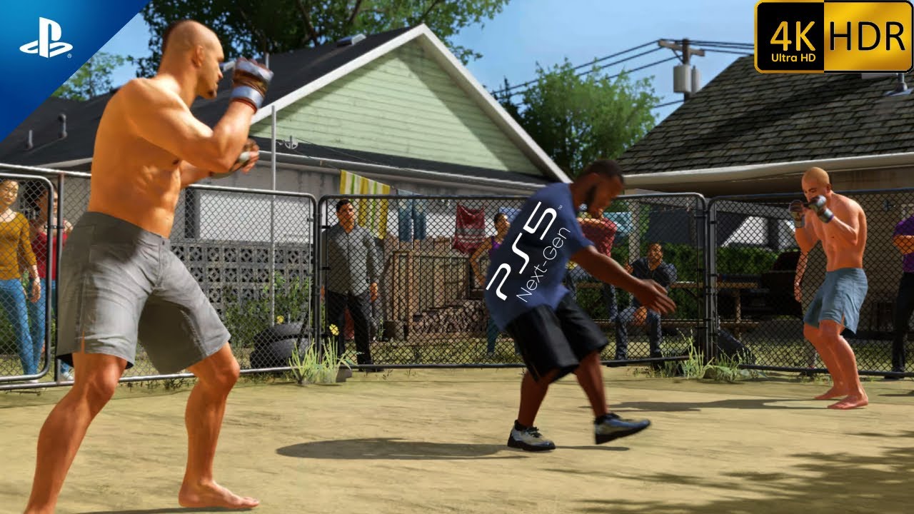 UFC 4 Backyard Chuck Liddell vs Tito Ortiz Gameplay (PS5 4K 60FPS HDR) - No commentary