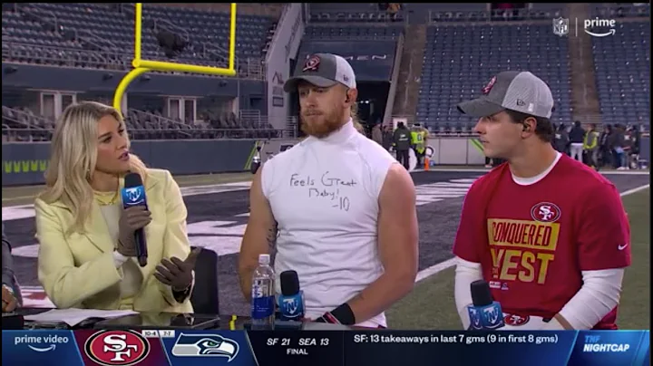Post Game Interview WIth Brock Purdy And George Ki...