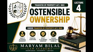 What is section 41? | Transfer of property act 1882 | Maryam Bilal