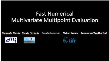 [FOCS 2023] Fast Numerical Multivariate Multipoint Evaluation