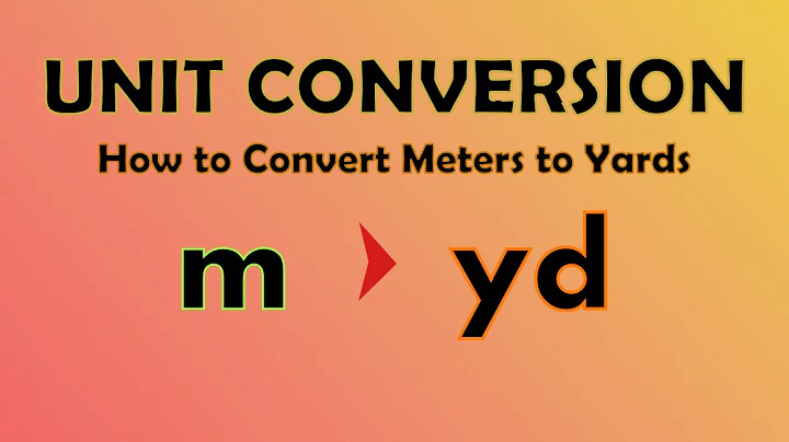 Unit Conversion - Meters to Yards (m to yd)