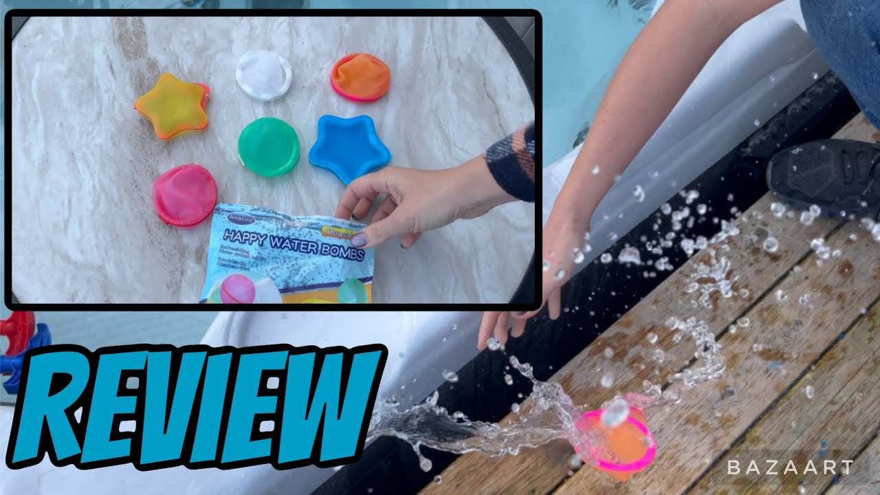 Reusable silicone and water balloons. Amazon shopping review
