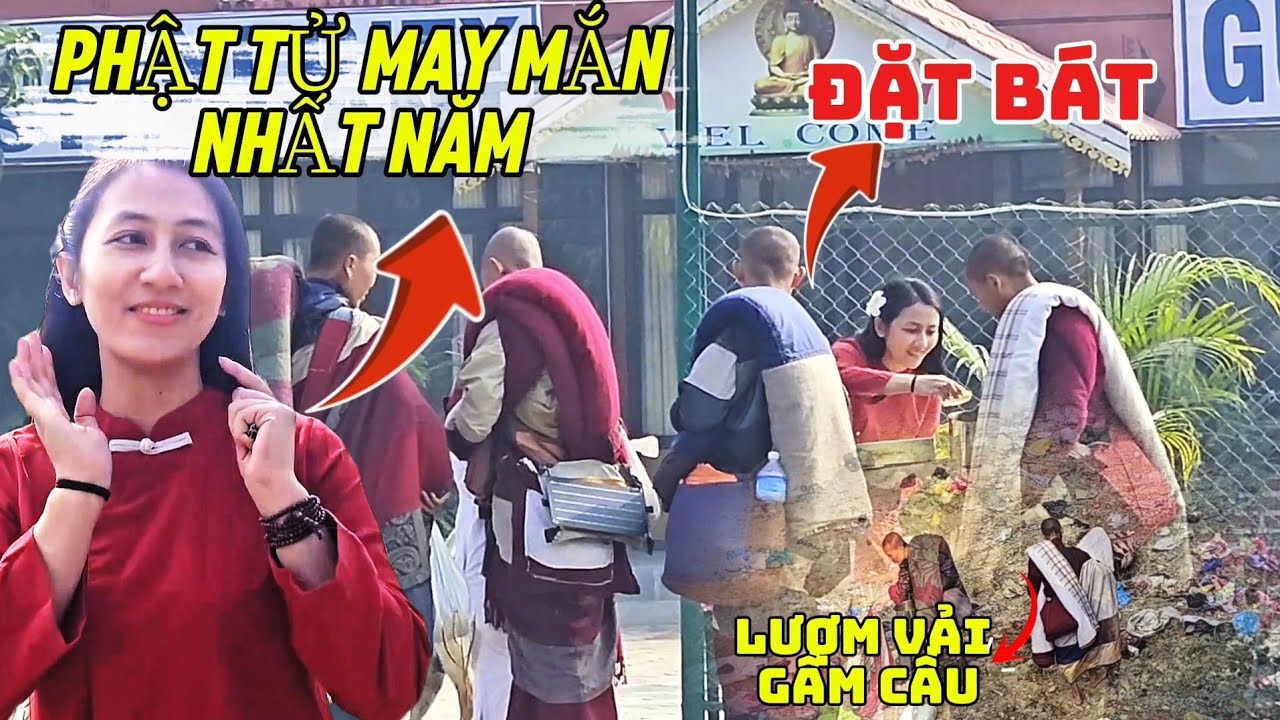 Đặc Biệt Phật Tử May Mắn Nhất Năm Sư Minh Tuệ Lượm Vải Gầm Cầu?