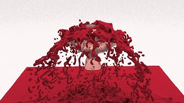 Cycles Fluid Animation Monkey & Fake Blood