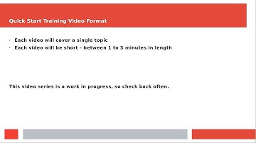 Quick start video series introduction