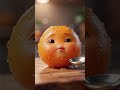 You Won’t Expect This Orange Baby 🍊😳 | ASMR #baby #fyp #food #satisfying #trending