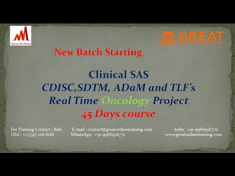 Clinical SAS Project Training