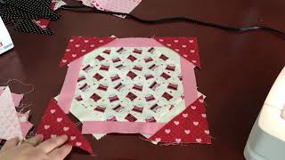 Finishing the Octagon block for the Neapolitan Quilt