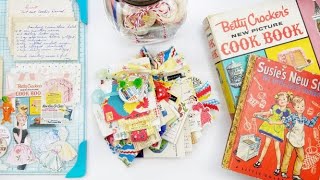 Vintage Recipe Card "Junk Journal on a Ring" (aka Tag Flip!)