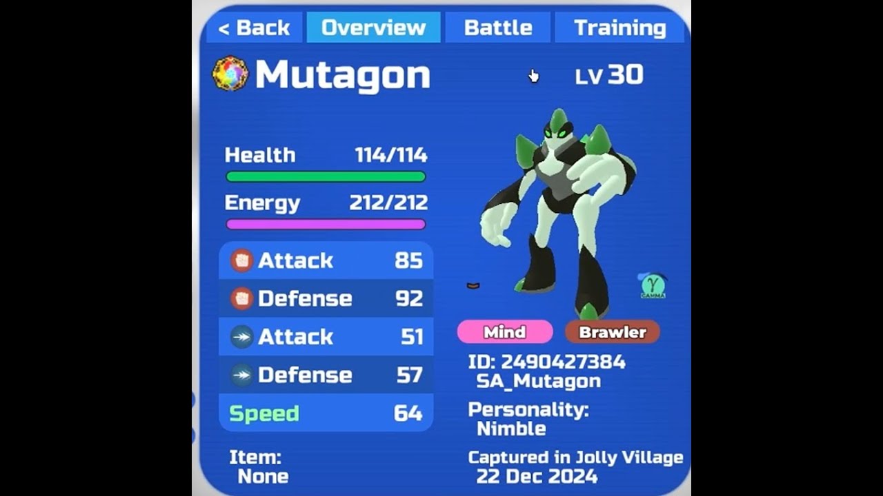 Gamma Mutagon #2 |  Loomian Legacy Jolly Village