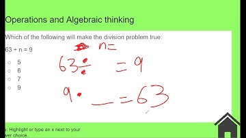 MAP Practice: Operations and Algebraic Thinking 1