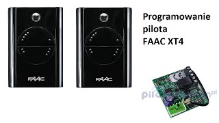 Programowanie pilota FAAC XT4 bez dostępu do radioodbiornika