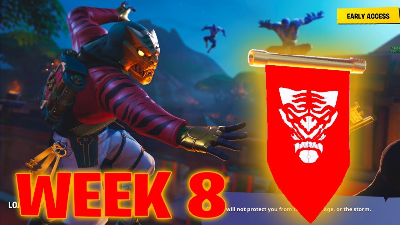 WEEK 6 SECRET BANNER SEASON 8 LOCATION GUIDE! - Fortnite Find the Secret Banner in Loading Screen 6