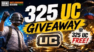 🔥 BGMI 325 UC Giveaway | FREE UC Giveaway 2026 🎁 BGMI Battlegrounds Mobile India | Live Winner screenshot 3