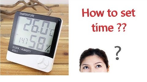 HTC-1 Temperature Clock Humidity Time Setting Demo