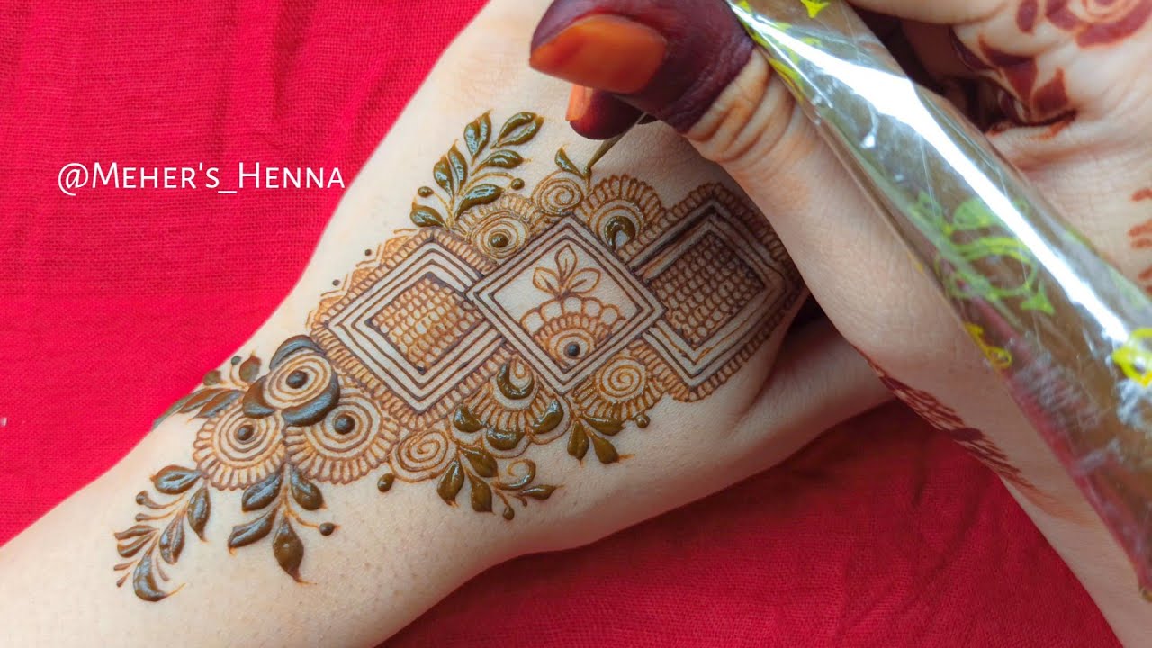 Simple Intricate Mehndi Design || Meher's Henna - YouTube