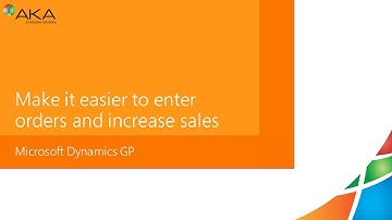 AKA Microsoft Dynamics GP Sales Order